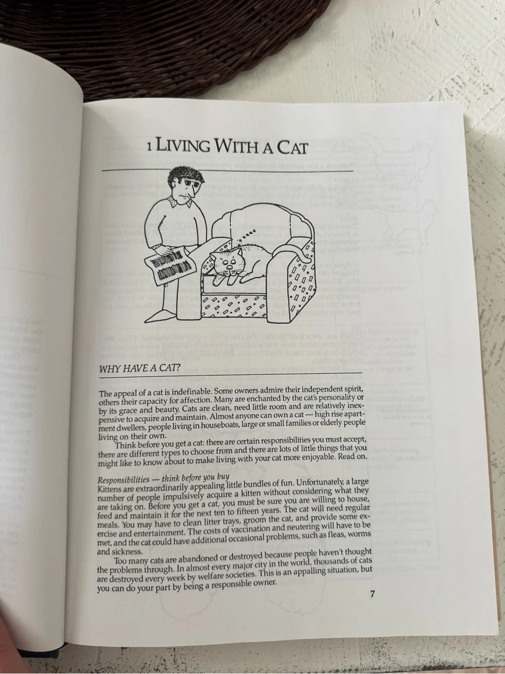 The Cat Owner's Manual Blue Hardcover Book